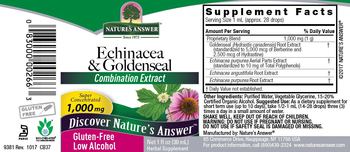 Nature's Answer Echinacea & Goldenseal 1,000 mg - herbal supplement