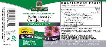 Nature's Answer Echinacea & Goldenseal 1,000 mg - herbal supplement