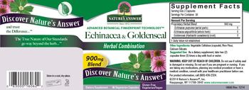 Nature's Answer Echinacea & Goldenseal - supplement