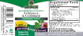 Nature's Answer Echinacea & Goldenseal Alcohol-Free - herbal supplement
