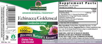 Nature's Answer Echinacea/Goldenseal 1000 mg - herbal supplement