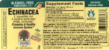 Nature's Answer Echinacea Orange Flavor - herbal supplement