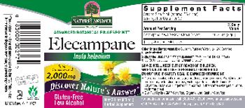 Nature's Answer Elecampane 2,000 mg - herbal supplement