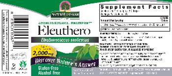 Nature's Answer Eleuthero 2,000 mg - herbal supplement