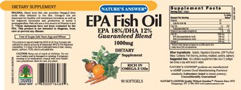 Nature's Answer EPA Fish Oil 1000 mg - supplement