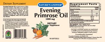 Nature's Answer Evening Primrose Oil 1000 mg - supplement