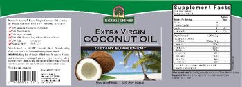 Nature's Answer Extra Virgin Coconut Oil - supplement