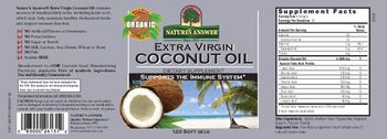 Nature's Answer Extra Virgin Coconut Oil - supplement