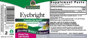 Nature's Answer Eyebright - herbal supplement