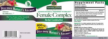 Nature's Answer Female Complex - supplement
