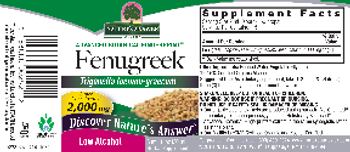 Nature's Answer Fenugreek 2,000 mg - herbal supplement