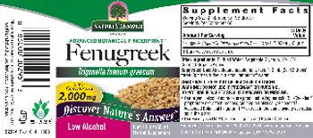 Nature's Answer Fenugreek 2,000 mg - herbal supplement