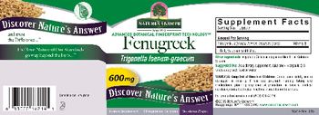 Nature's Answer Fenugreek 600 mg - supplement