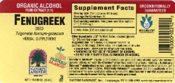 Nature's Answer Fenugreek Seed - herbal supplement