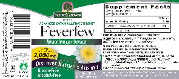 Nature's Answer Feverfew 2,000 mg Alcohol-Free - herbal supplement