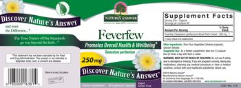Nature's Answer Feverfew 250 mg - supplement