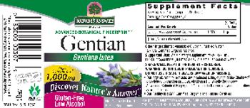 Nature's Answer Gentian 1,000 mg - herbal supplement