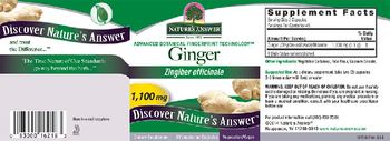 Nature's Answer Ginger 1,100 mg - supplement