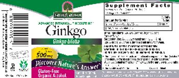 Nature's Answer Ginkgo 500 mg - herbal supplement