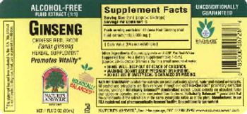 Nature's Answer Ginseng Chinese Red, Root - herbal supplement