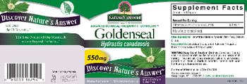 Nature's Answer Goldenseal 550 mg - supplement