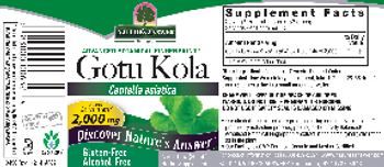 Nature's Answer Gotu Kola 2,000 mg Alcohol-Free - herbal supplement