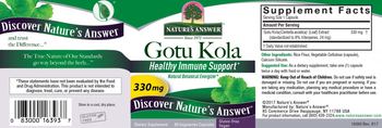 Nature's Answer Gotu Kola 330 mg - supplement