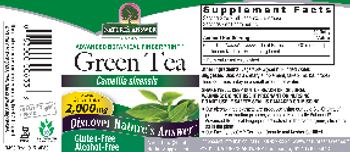 Nature's Answer Green Tea 2,000 mg Alcohol-Free - herbal supplement