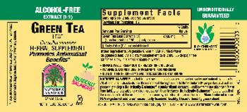 Nature's Answer Green Tea Leaf Alcohol-Free - herbal supplement