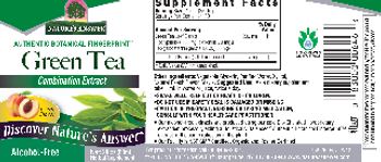Nature's Answer Green Tea Peach Flavor - herbal supplement