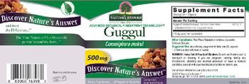 Nature's Answer Guggul 500 mg - supplement