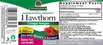 Nature's Answer Hawthorn 2,000 mg - herbal supplement