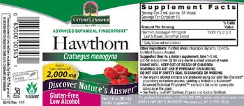 Nature's Answer Hawthorn 2,000 mg - herbal supplement