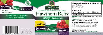 Nature's Answer Hawthorn Berry 1,500 mg - supplement