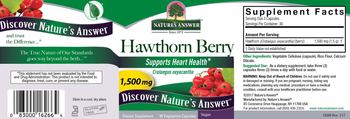 Nature's Answer Hawthorn Berry 1,500 mg - supplement
