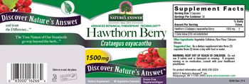 Nature's Answer Hawthorn Berry 1500 mg - supplement