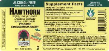 Nature's Answer Hawthorn Berry, Leaf & Flower Alcohol-Free - herbal supplement