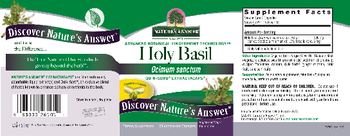 Nature's Answer Holy Basil - supplement