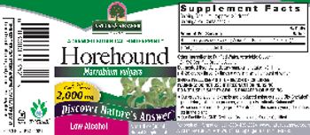 Nature's Answer Horehound 2,000 mg - herbal supplement