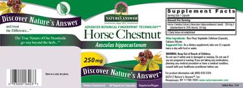 Nature's Answer Horse Chestnut 250 mg - supplement