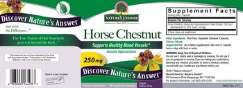 Nature's Answer Horse Chestnut 250 mg - supplement