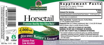 Nature's Answer Horsetail 2,000 mg - herbal supplement