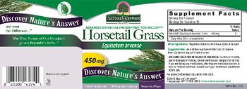 Nature's Answer Horsetail Grass 450 mg - supplement