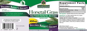 Nature's Answer Horsetail Grass 450 mg - supplement