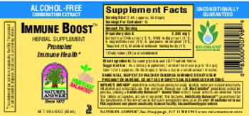 Nature's Answer Immune Boost Alcohol-Free - supplement