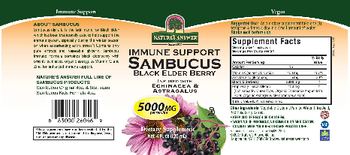 Nature's Answer Immune Support Sambucus Black Elder Berry Infused With Echinacea & Astragalus - supplement