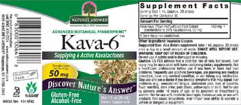 Nature's Answer Kava-6 - herbal supplement