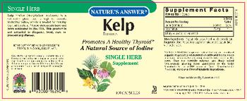 Nature's Answer Kelp Thallus - supplement