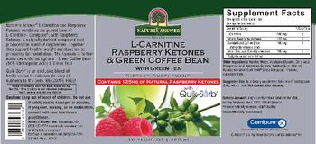 Nature's Answer L-Carnitine Raspberry Ketones & Green Coffee Bean With Green Tea - supplement