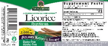 Nature's Answer Licorice 2,000 mg Alcohol-Free - herbal supplement